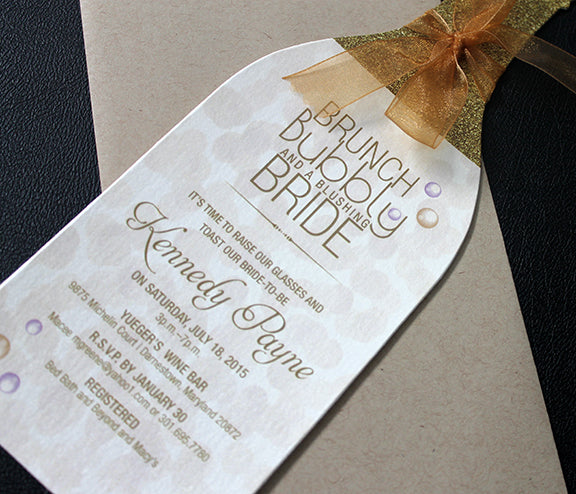 Wine Bridal Shower Invitation in Frederick, Maryland – LANGO'S